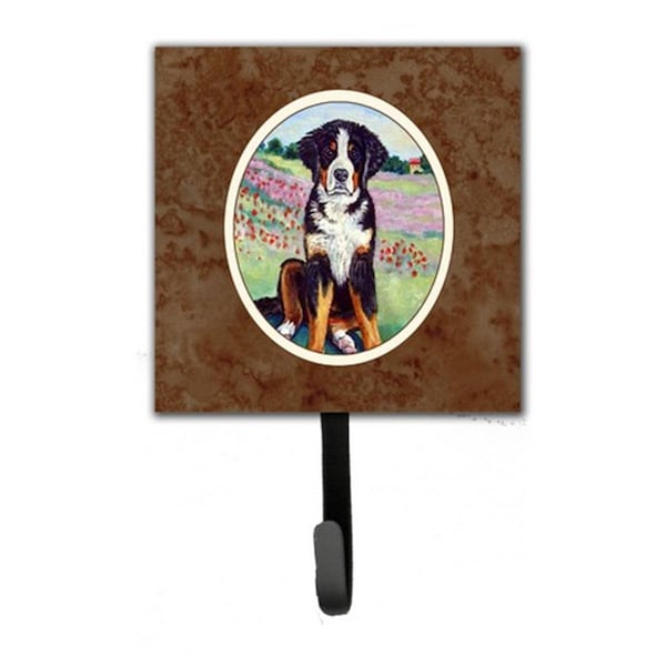 Jensendistributionservices Bernese Mountain Dog Leash or Key Holder, 6 x 1.25 x 4.25 in. MI220817 - main